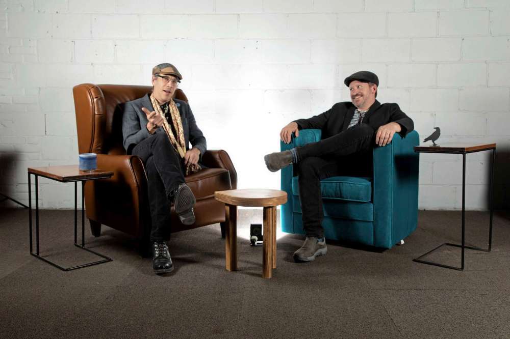 Supplied photo by Leif Norman
James Culleton (right) and Leif Norman are pictured at Art Upholstery recently.
