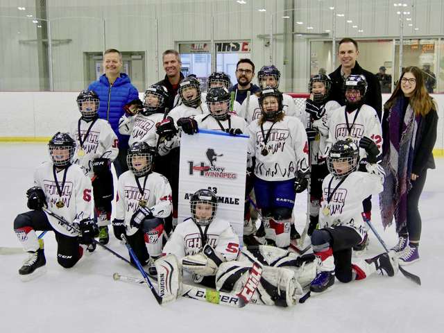 Supplied photo
The St. Vital Chill atom A3 girls.