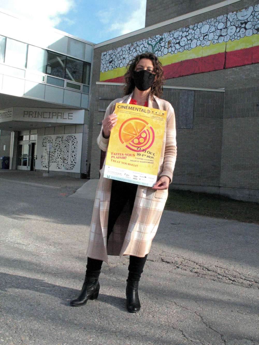 Simon Fuller
Mélanie Bédard, the co-ordinator of Cinémental 2020, is seen with a poster advertising this year’s event, which is scheduled to be held on two consecutive weekends.