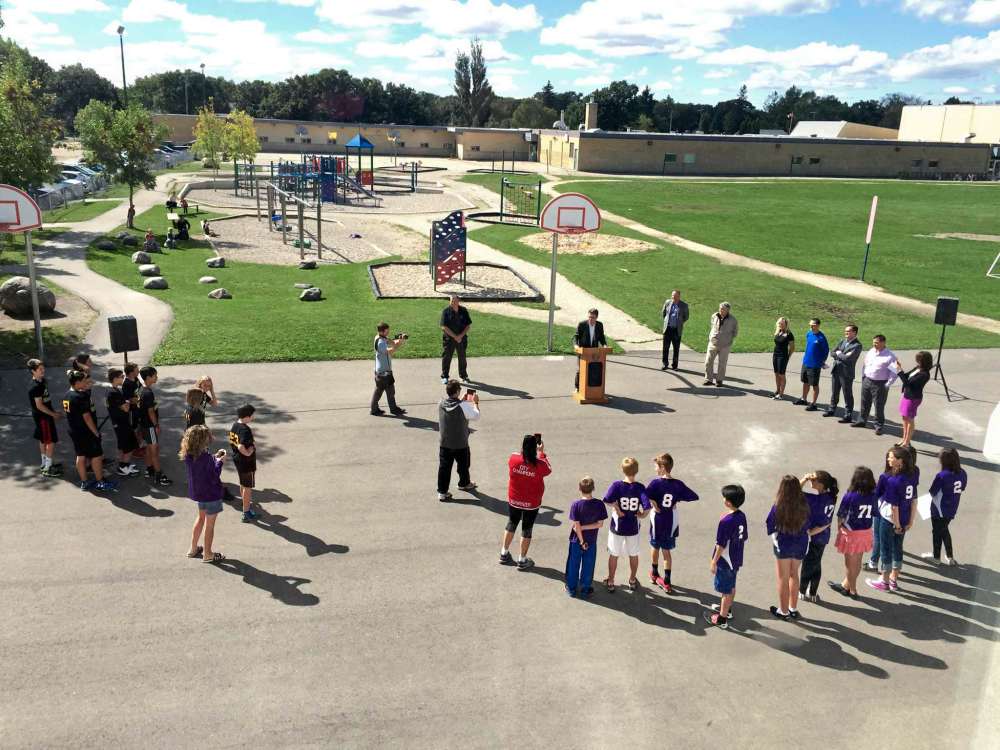 Basketball court upgrades at hastings school Our Communities