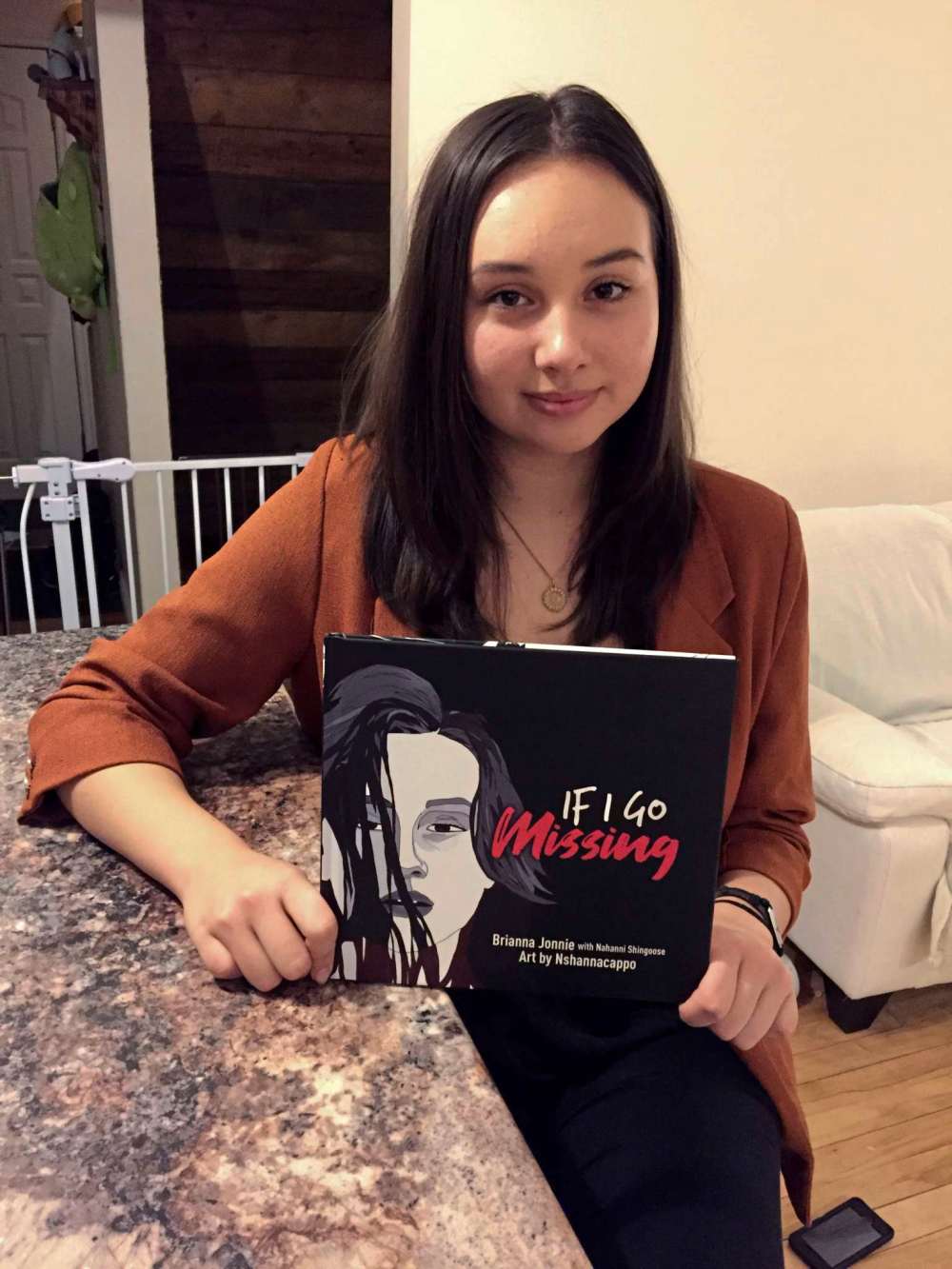 Simon Fuller
Brianna Jonnie has released her first book titled If I Go Missing. The book is co-written by Nahanni Shingoose and illustrated by Neal Shannacappo. (SIMON FULLER/CANSTAR NEWS/THE LANCE)