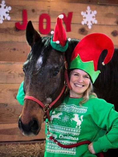 Supplied photo
Manitoba Riding for the Disabled Association volunteer Kelly is pictured with Eclipse at West Wind Stables. The association will hold its Sensitive Santa event on Dec. 11.