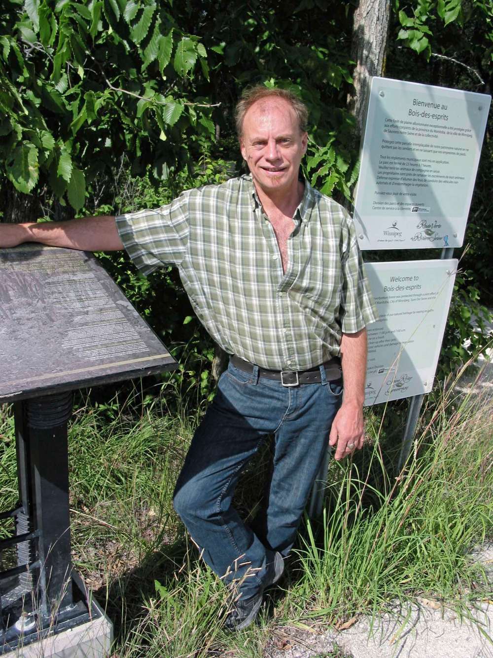 Simon Fuller
Murray Watson pictured near one of the entrances to Bois-des-Esprits.