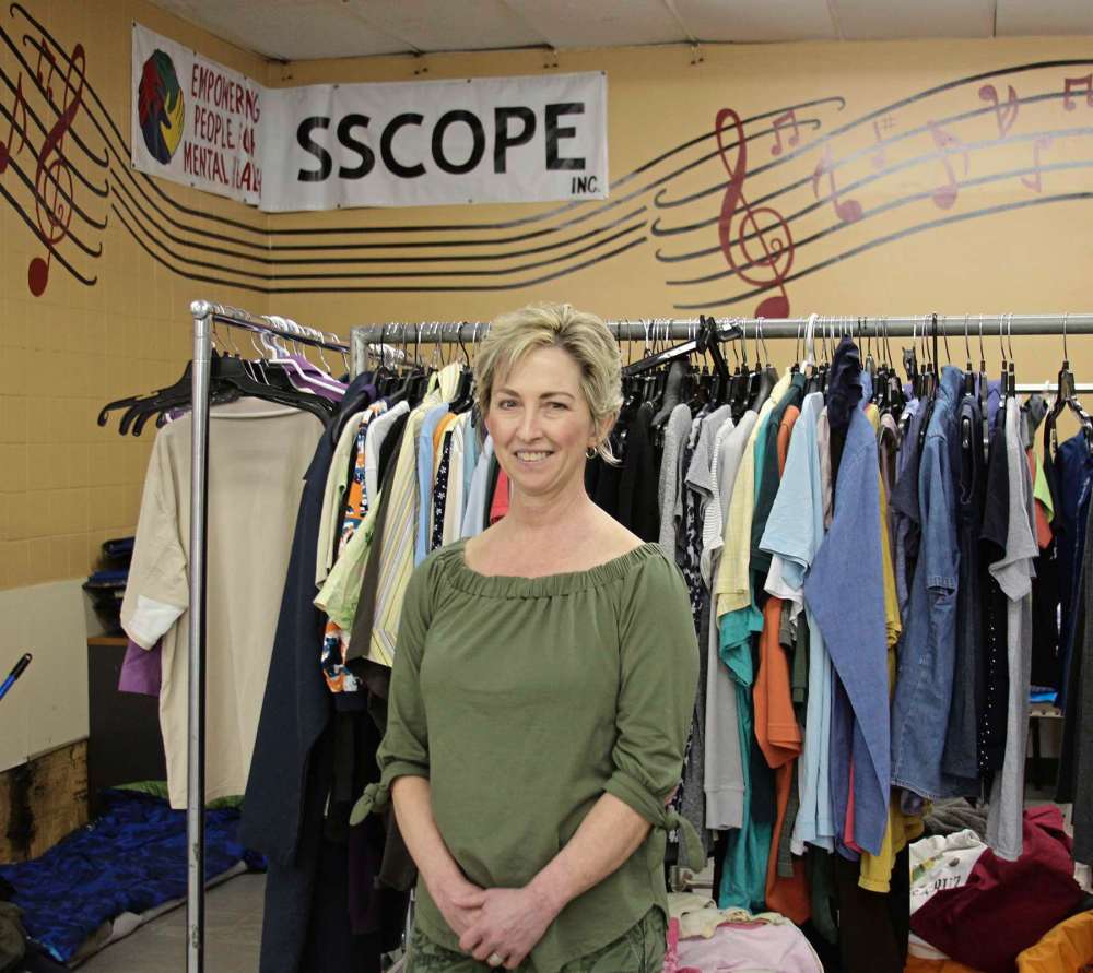 Photo by Sydney Hildebrandt
Angela McCaughan, executive director of Sscope (1466 Arlington St.).