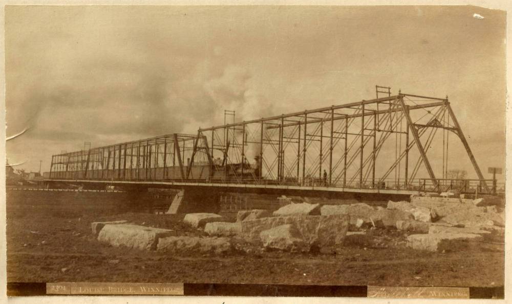 The original Louise Bridge, as would have looked in the 1880s