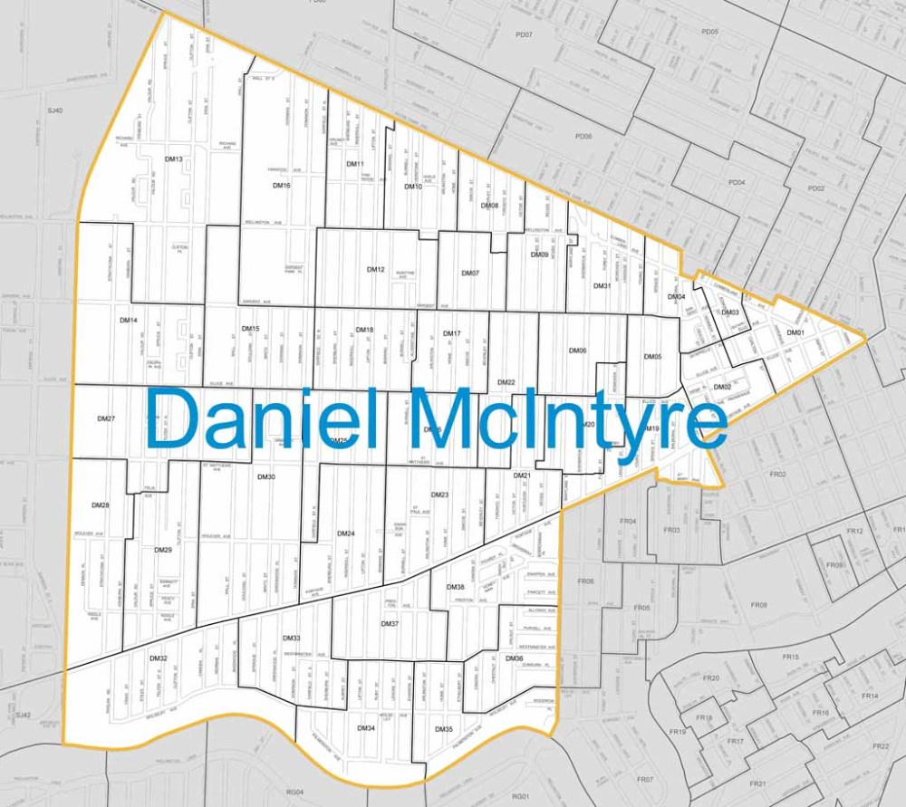 Three candidates running in Daniel Mac Our Communities