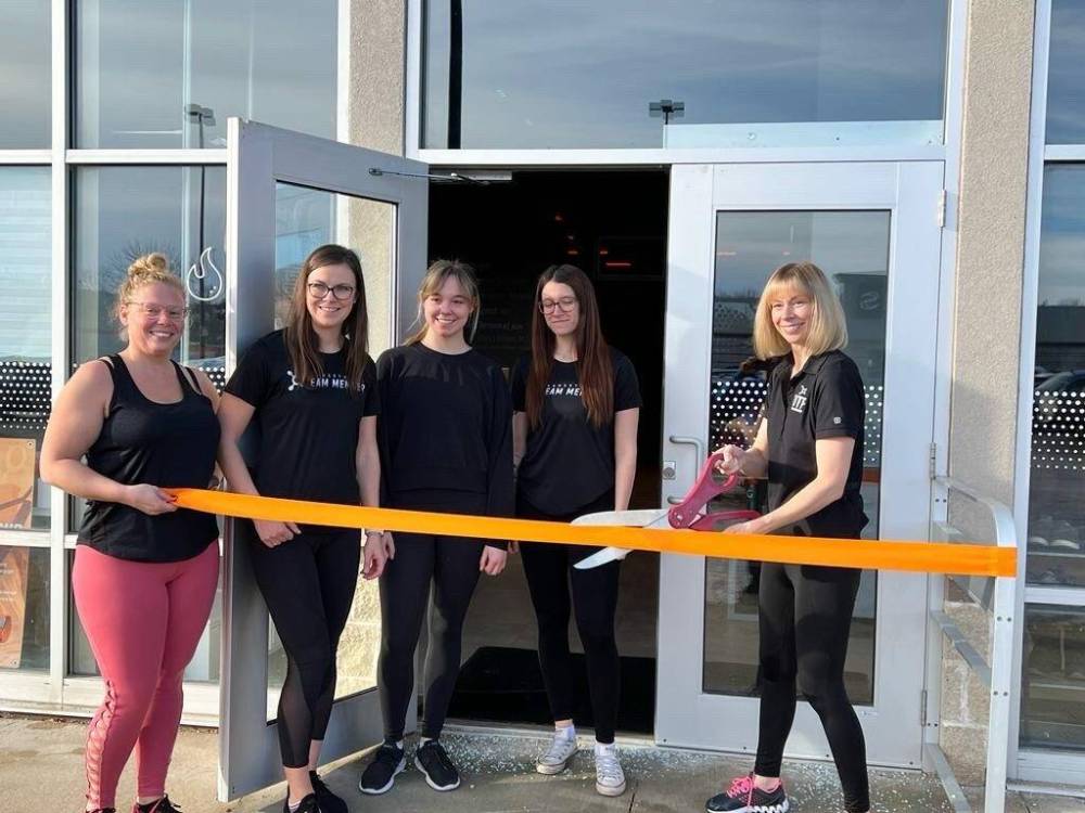 Supplied photo
Staff at the Charleswood-Unicity branch of Orangetheory Fitness celebrated its ribbon-cutting on Nov. 26.