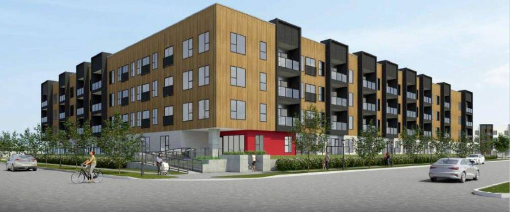 Supplied image
City Centre community committee approved construction of this multi-unit building (pictured in an artist’s rendering) at 15 Walker Court.