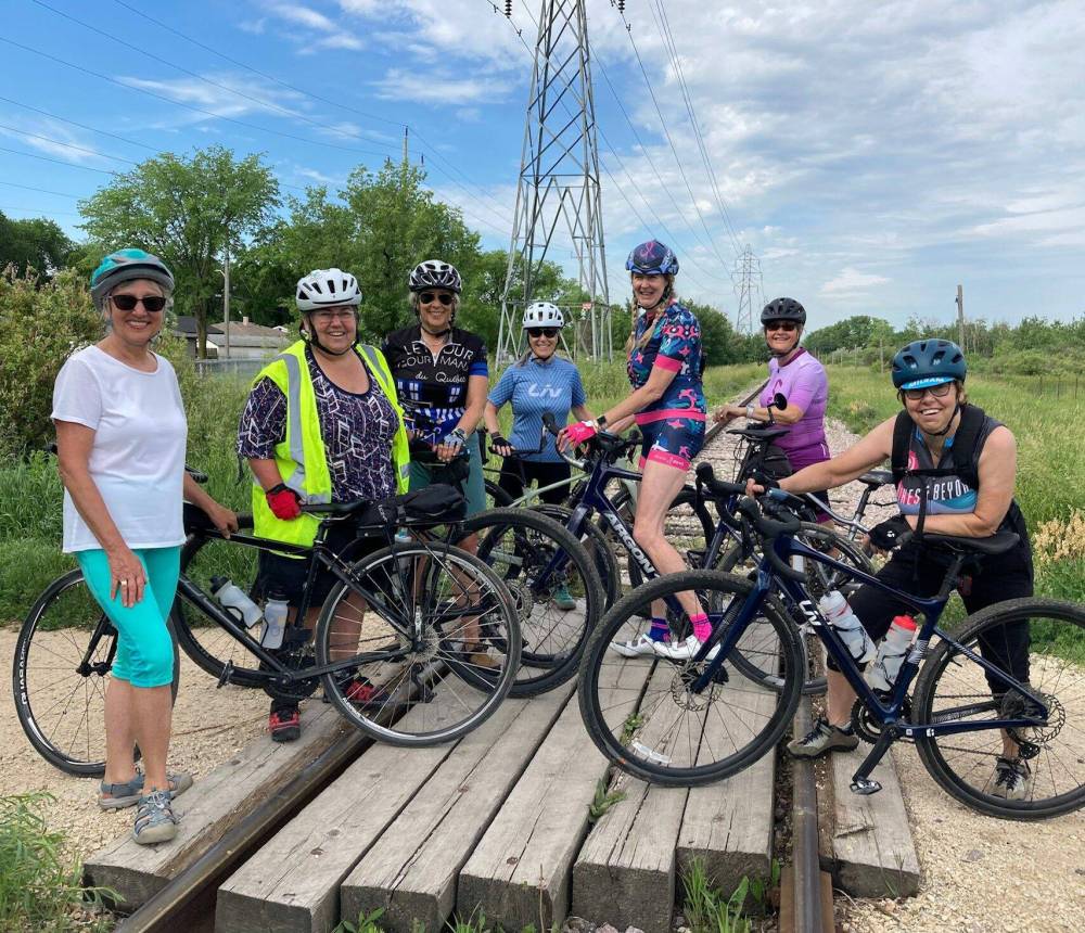 Supplied photo
Cycling With Sarah is a regular ride through northeast Winnipeg for women aged 55-plus organized by Sarah Gravelle-MacKenzie. The rides have been so successful that Gravelle-MacKenzie is looking to extend the program into the fall and offer winter options for riders.