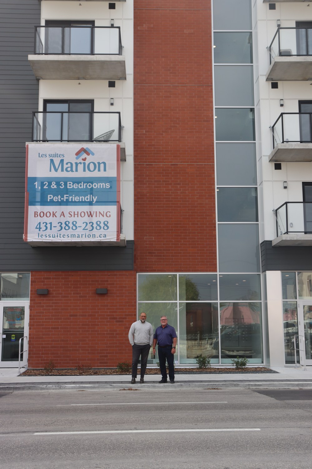 Photo by Emma Honeybun
Les suites Marion (156 Marion St.), is a new residential building in St. Boniface. 20 of the 48 units are being offered at subsidized rates to provide safe, affordable housing.