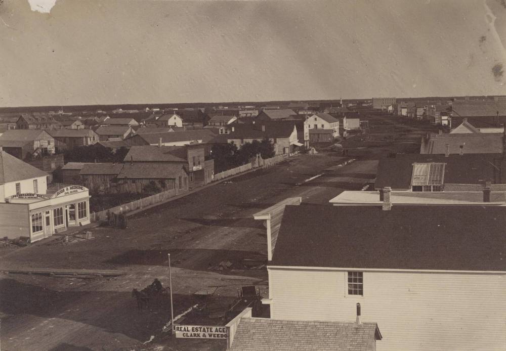 City of Winnipeg Archives
Main Street looking south from present-day William Avenue, pictured in spring, 1874, the year of the city’s first civic election.