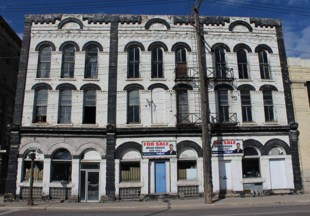 Photo by Christian Cassidy
242 Princess St. pictured here in 2015, is the last intact commercial building designed by Charles Barber in Winnipeg.