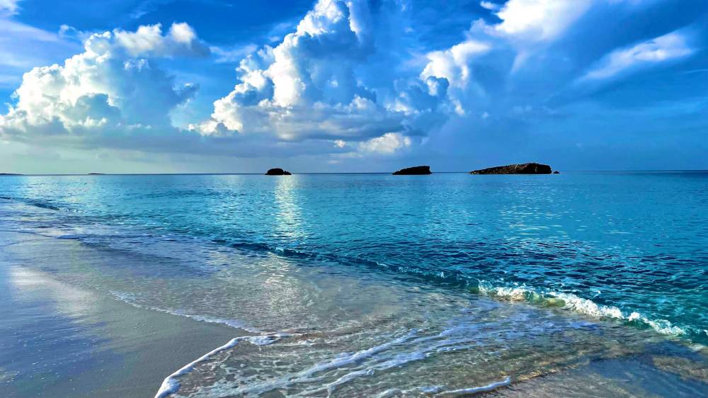 Supplied photo by Doug Marsh
                                Three Sisters Beach — named either for three sisters who perished there, or the three rocks guarding it — is memorable for its sheer beauty.
