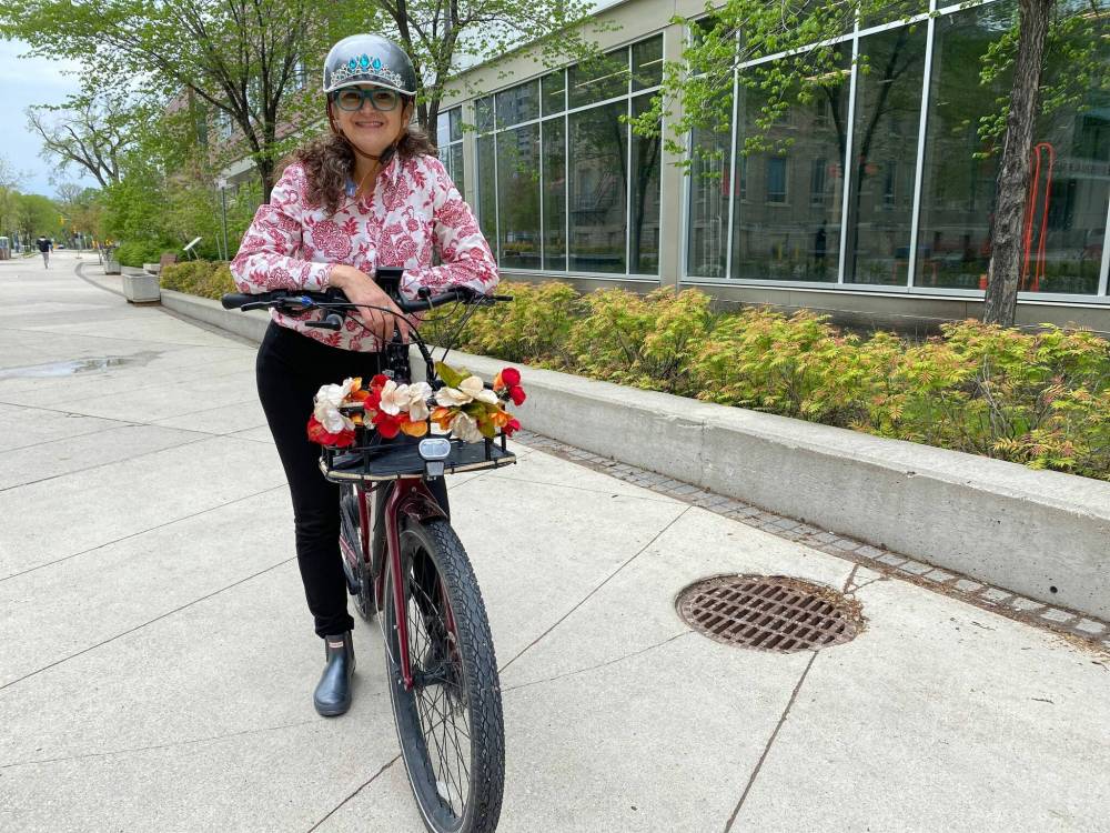 Photo by Sheldon Birnie
                                Patty Wiens has been named “bike mayor of Winnipeg” by BYCS, an Amsterdam-based non-governmental organization at the centre of an international network of bike enthusiasts. She is one of five bike mayors in Canada, each of whom aim to address the main barriers to cycling in their respective cities.