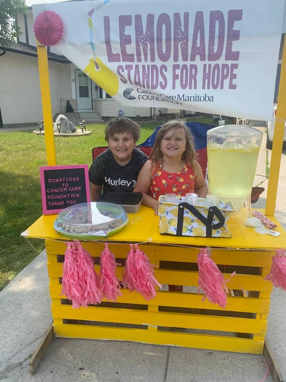 Supplied photo
Lemonade Stands For Hope, an annual fundraiser in support of the CancerCare Manitoba Foundation, raised just over $100,000 last year, over approx. 200 independantly-run lemonade stands. The organization hopes to exceed the number this year, on both fronts.