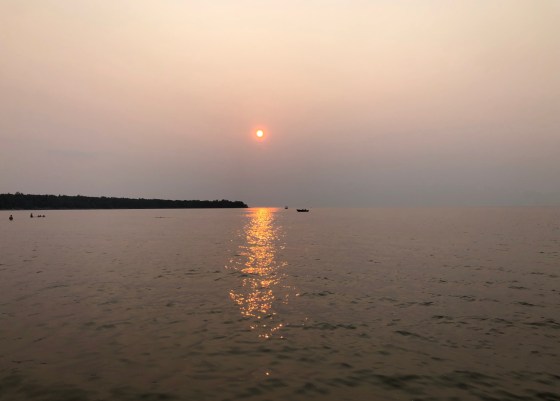 Photo by Liz Hover — Sunset at Hillside Beach on Saturday, July 20.