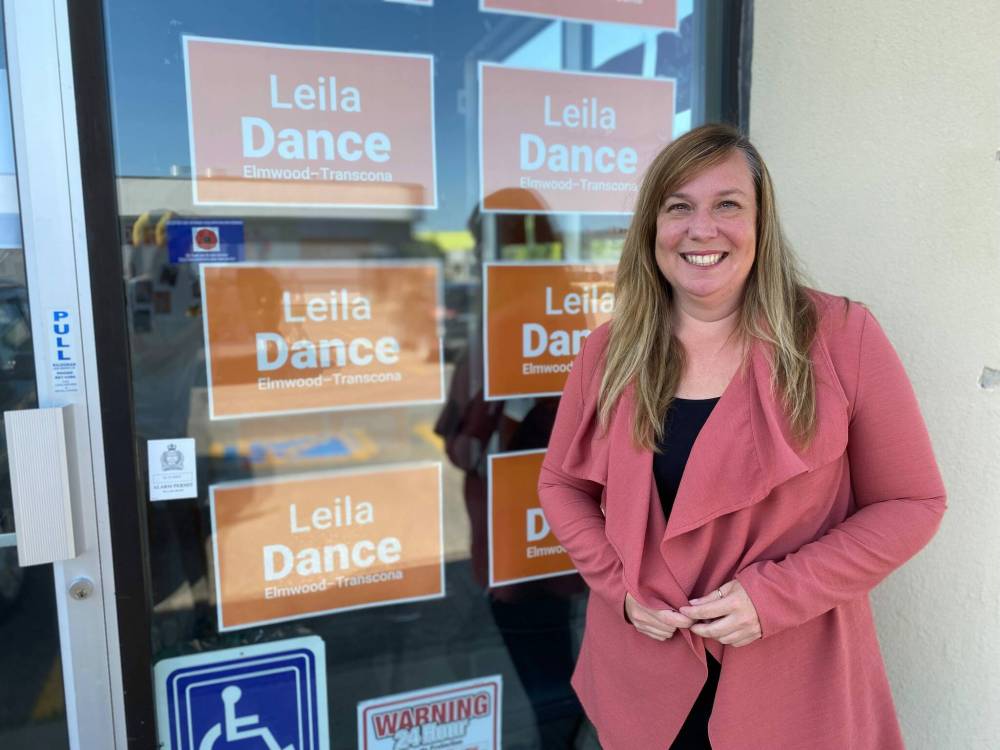 Photo by Sheldon Birnie
Leila Dance is the New Democratic Party candidate for Elmwood-Transcona in the upcoming federal byelection on Sept. 16.