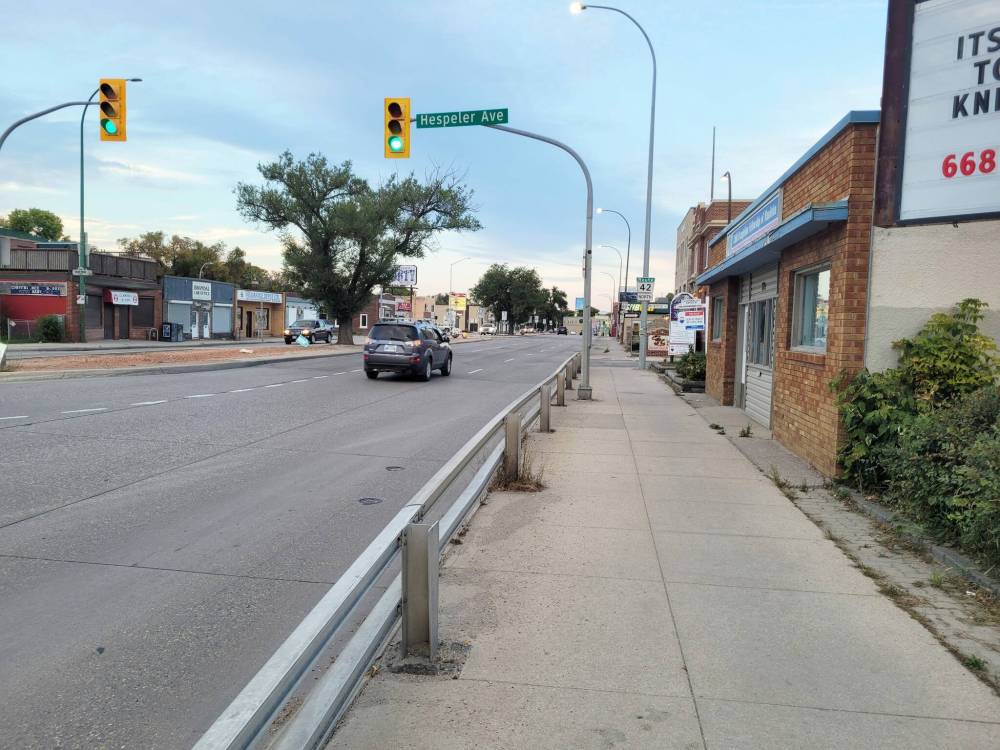 Photo by Dylon Martin
Making south Henderson Highway more a neighbourhood hub has to be balanced with the street’s use a high-speed thoroughfare.