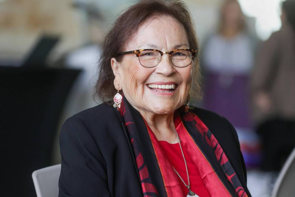 Free Press file photo
Indigenous elder and educator Mary Courchene is retiring, and her career will be celebrated at Seven Oaks Performing Arts Centre on Sept. 25.
