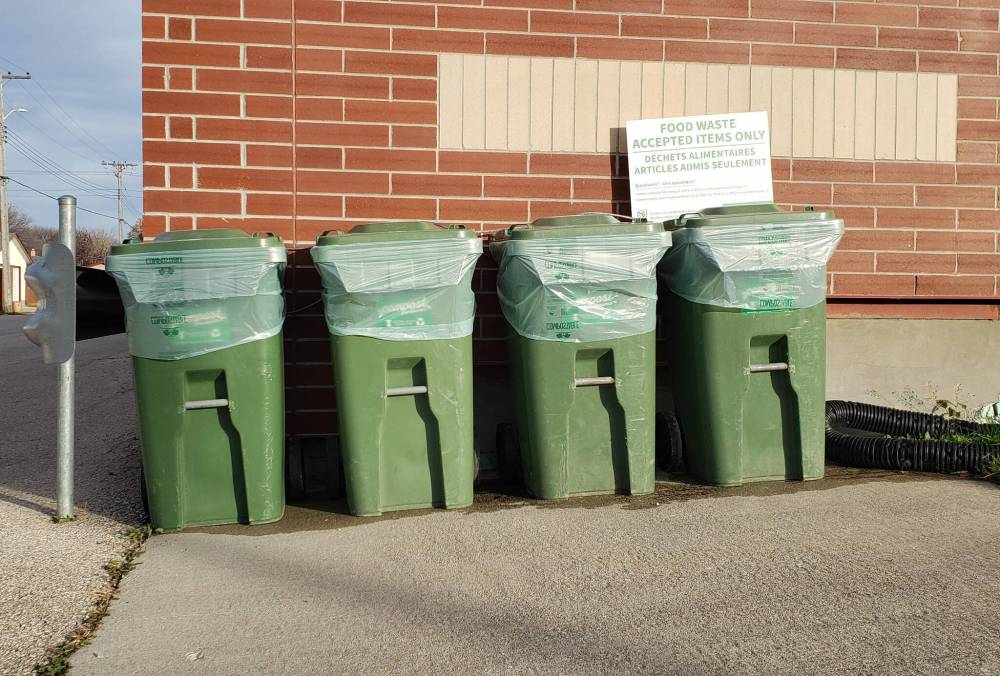 Photo by Taylor Daigneault
Transcona Collegiate is one of two food-waste drop-off sites in Transcona, along with the 4R Winnipeg depot on Panet Road.