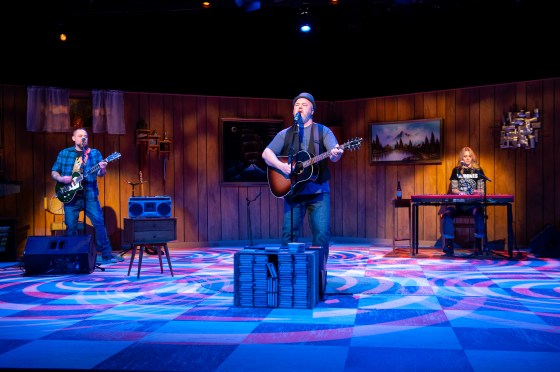 Mix Tapes From My Mom, written and performed by Cory Wojcik, is on now until Feb. 15 at the Royal MTC’s Tom Hendry Warehouse Theatre.