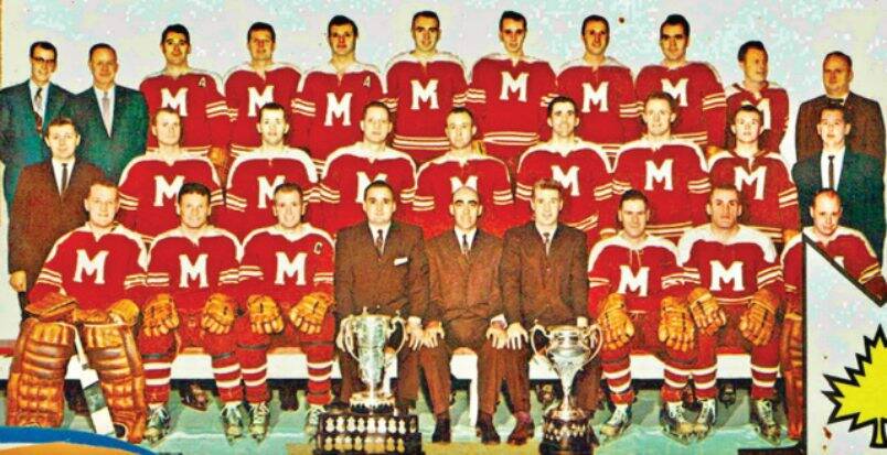File photo
Parke played pro for 14 seasons, and then won the Allan Cup in 1964 with the Winnipeg Maroons (above).