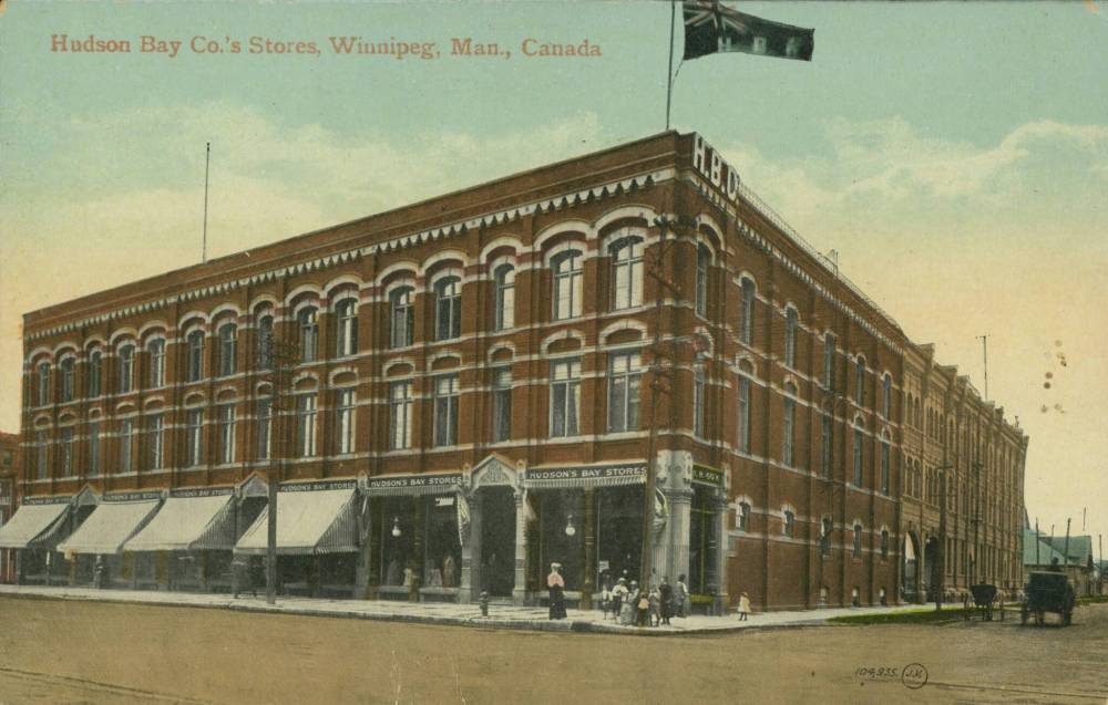 Source: Martin Berman Postcard Collection
The Bay’s first department store at Main Street and York Avenue served customers from 1881 to 1926 and was demolished.