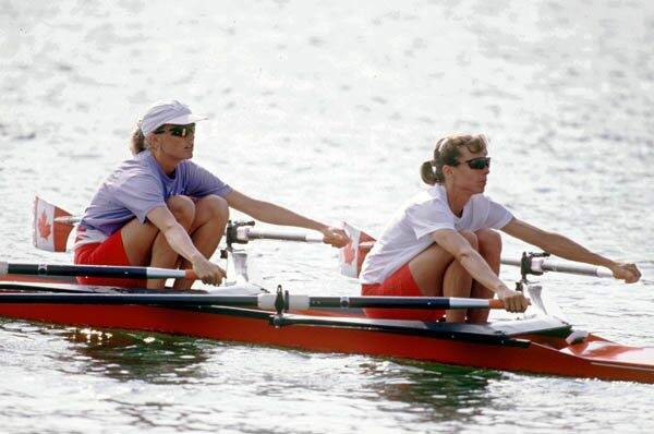 Library and Archives Canada
Colleen Miller (left) and Wendy Wiebe compete at the 1996 Olympic games in Atlanta, Ga. The pair won several world championships in the 1990s, and Miller was inducted to the Manitoba Sports Hall of Fame in 1998.