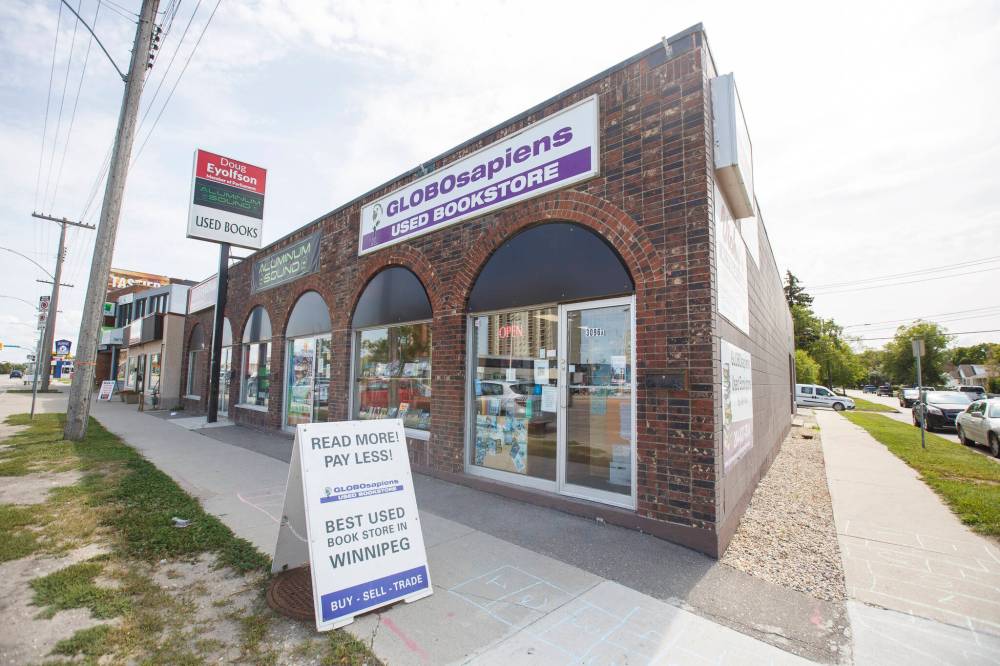 Free Press file photo by Mike Deal
                                GLOBOsapiens Used Bookstore is located at 3096 Portage Ave.