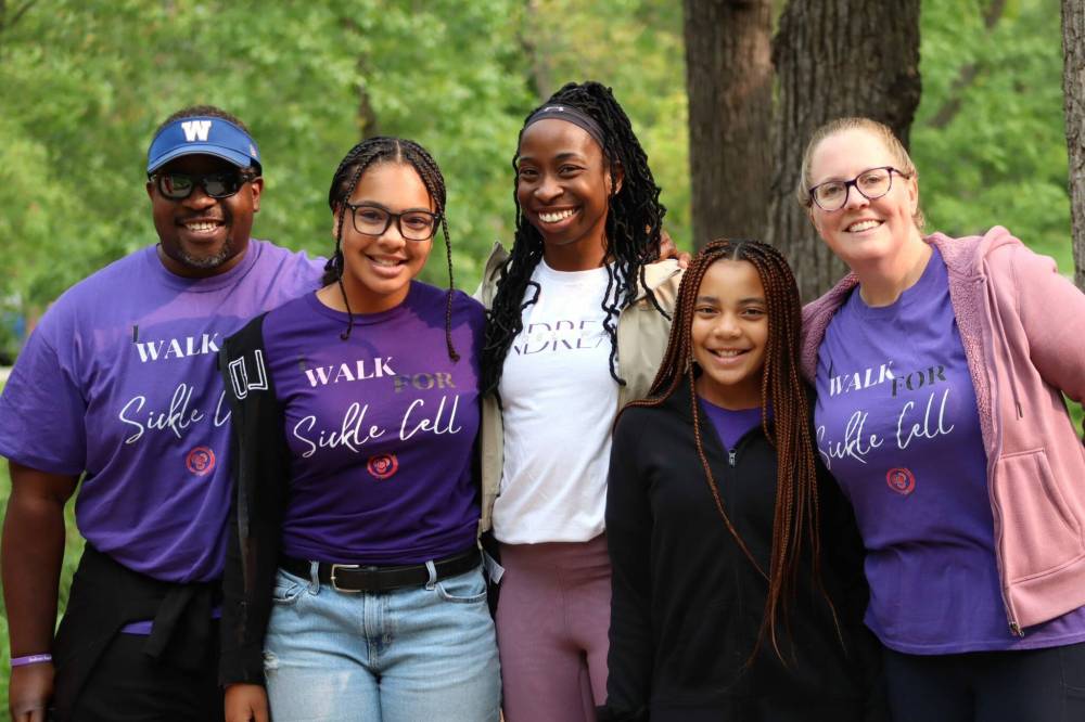 Supplied photo courtesy of Beverly Ndukwu
Beverly Ndukwu (centre) is the founder and president of the Sickle Circle of Manitoba. The non-profit organization will hold Andrea’s Angel Walk on Sept. 6 at Kildonan Park.