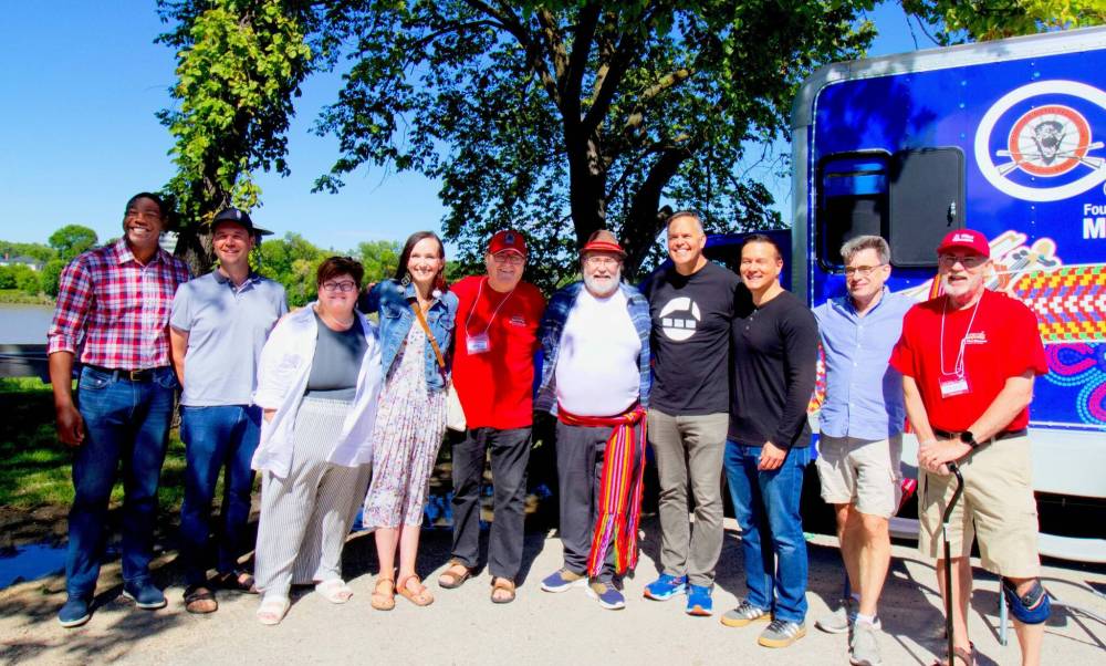 Supplied photo
The St. Vital Museum held its annual open house and barbeque on Aug. 16. Six MLAs south Winnipeg were in attendance: Hon. Jamie Moses, Hon. Renee Cable, Hon. Mike Moyes, Billie Cross, Robert Loiselle, and Tyler Blashko along with Coun. Brian Mayes (St. Vital).