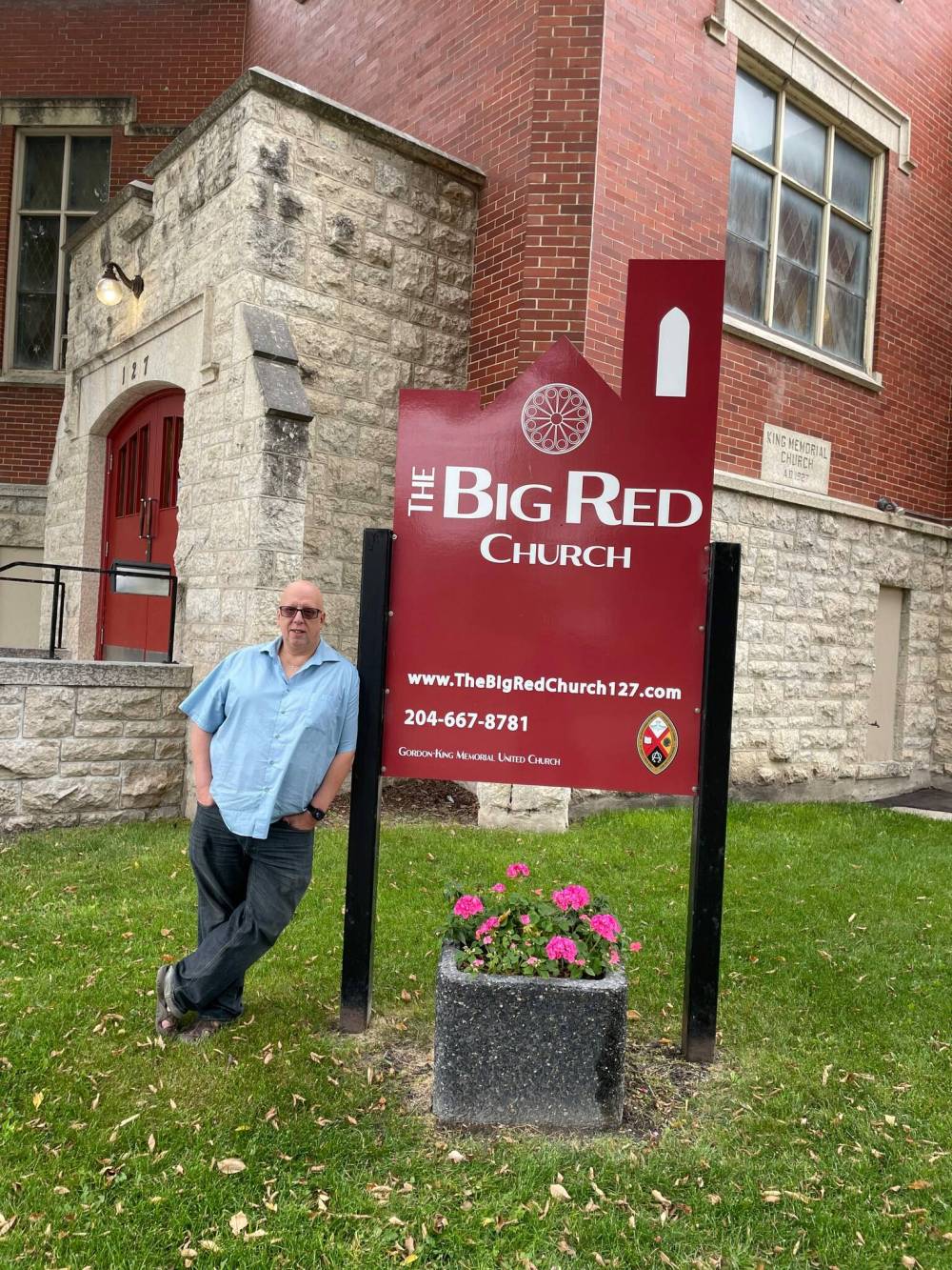Photo by Simon Fuller
Patrick Woodbeck, the minister at the Big Red Church, is pictured recently. The Glenelm-based church is launching its 100 for 100 fundraising campaign to raise funds for roof repair work.