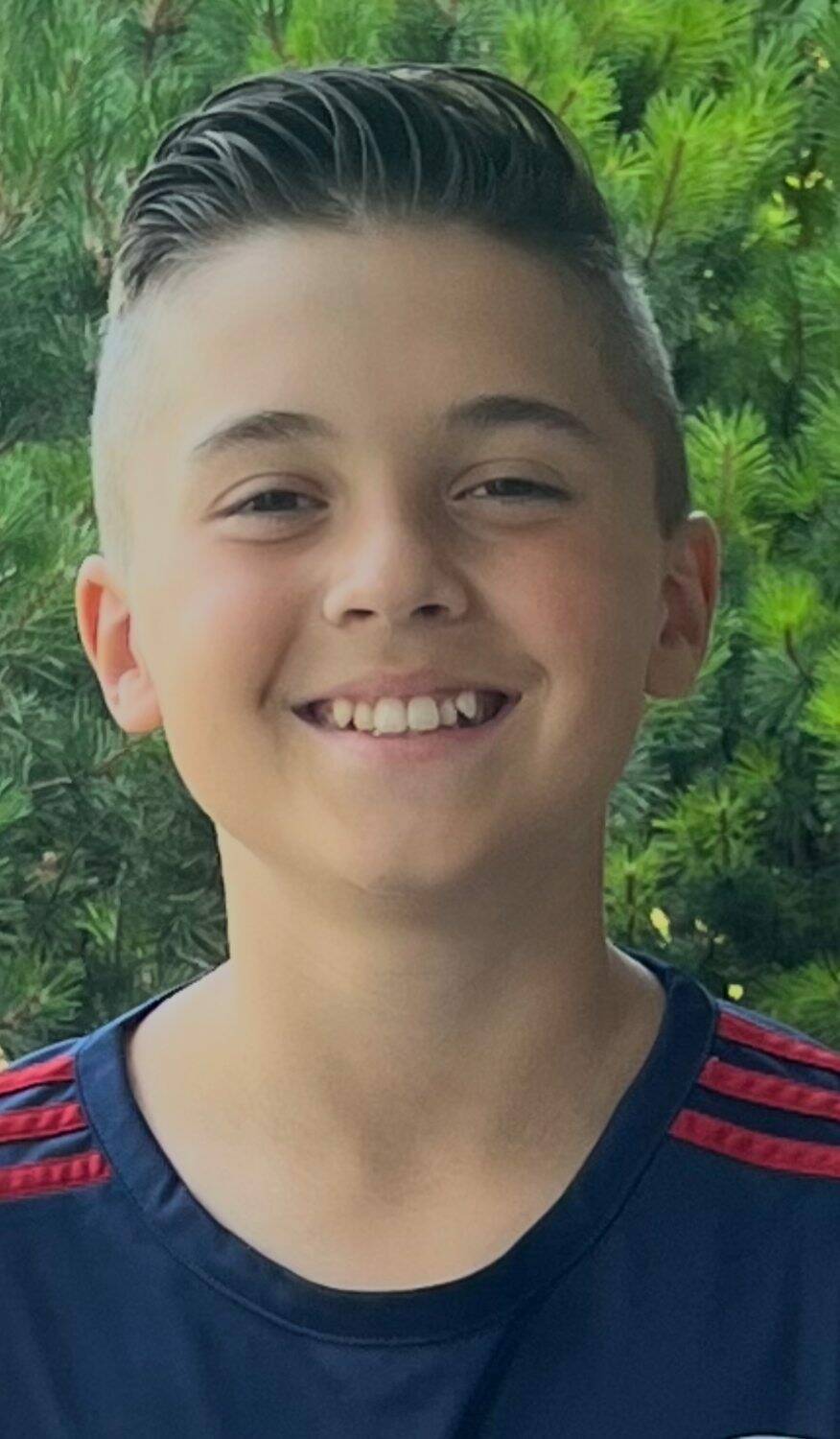 Supplied photo
Danilo Lourenco is a 13-year-old Grade 8 student at Darwin School who dreams of playing soccer professionally.