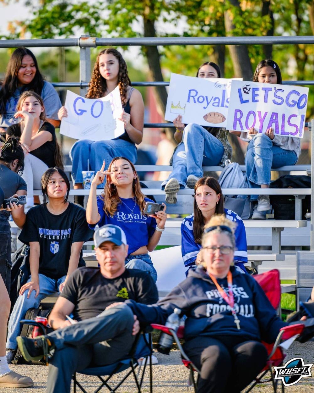 Supplied photo by Dan Noordman DNG Photos/WHSFL photographer
More than 300 supporters turned out to cheer in the Windsor Park Collegiate Royals JV football team on Sept. 9.