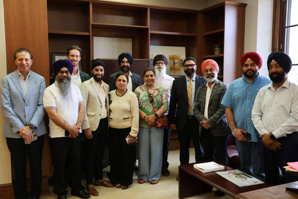 Supplied photo
Khalsa Aid representatives visited the Legislative Building recently.