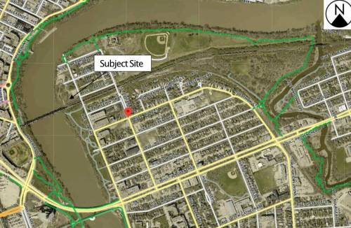 Supplied image
                                A proposal to build a 65-unit accessible multifamily development, with 20 affordable units, and a large park cleared its first hurdle on Oct. 1, when a subdivision and rezoning of land located on Taché Avenue, south of Rue Hébert, north of the CNR line, and east of the Red River was approved by the Riel community committee.