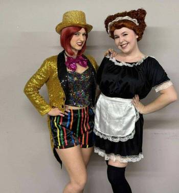 Supplied photo
                                Two cast members of The Rocky Horror Show are pictured here: Moriah DeFord, who plays Columbia, and Robin Essenburg, who plays Magenta.