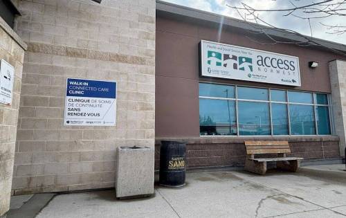 Supplied photo
                                Outside one of the many clinics our government is funding to support Manitobans.
