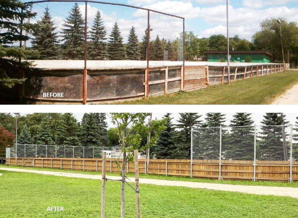 Supplied photo
The outdoor rink at Sir William Osler will benefit from new rink boards and fencing this winter.