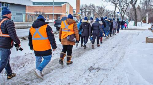 Photo by Simranpreet Kaur
                                Participants in Street Links’ 2025 Coldest Night of the Year are pictured. The 2026 walk will be held on Saturday, Feb. 28.
