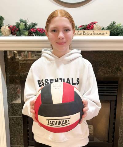 Supplied photo
                                Emily Carroll plays volleyball for Oak Bluff Community School and aims to one day play for the University of Manitoba Bisons.