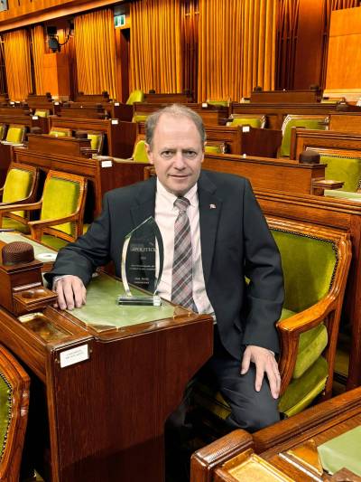 Supplied photo
                                Winnipeg North MP Kevin Lamoureux, who serves as parliamentary secretary to the government house leader in Canada&rsquo;s House of Commons, was named &ldquo;most knowledgeable MP&rdquo; by the iPolitics website at the end of 2025.