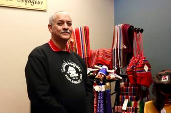 Photo by Emma Honeybun
                                Daniel Labrie, a longtime Festival du Voyageur volunteer, is pictured at the organization&rsquo;s office recently. Labrie, a former FDV board member, is still passionate about dedicating his time to the cause after more than two decades of volunteering at Festival.