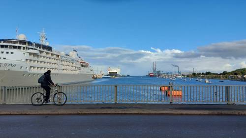 Photo by RoseAnna Schick
                                A view of Dublin Port.