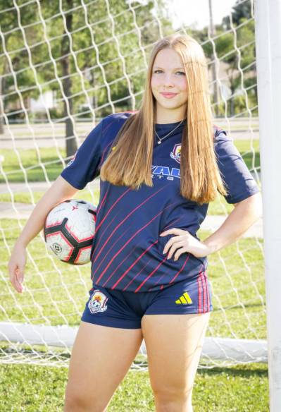 Supplied photo
                                Soccer player Manon Lambert aims to play at USport level.