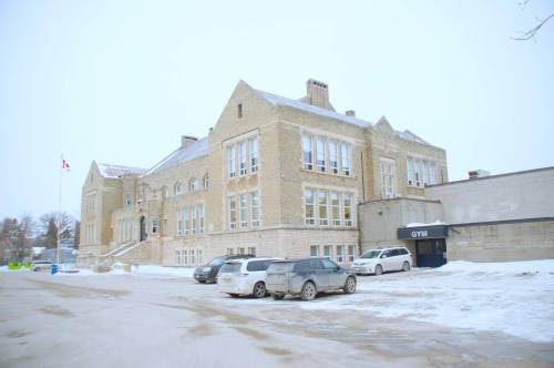 Photo by John Kendle
                                The former King George V school on Youville Street, currently being used by Springs Christian Academy, will become a French-language middle school in the fall.