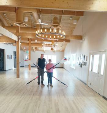 Photo by Tony Zerucha
                                Winnipeg Rowing Club&rsquo;s Andrew Lamont and Alexa Rosentreter invite everyone to consider the club&rsquo;s new hall for their next special event.