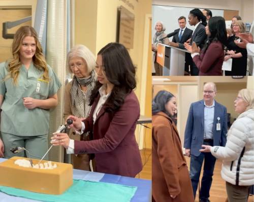 Supplied photo
                                Radisson MLA Jelynn Dela Cruz recently visited the advanced spinal care unit at Concordia Hospital.
