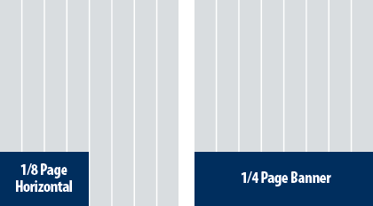 18 Page Horizontal and 1/4 Page Banner