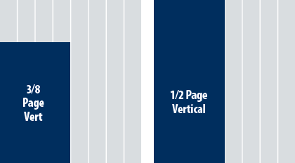 3/8 Page Vertical and 1/2 Page Vertical